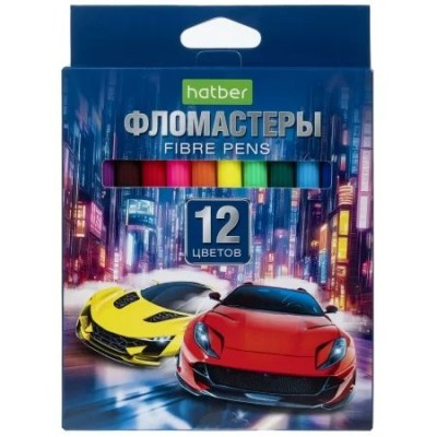 Фломастеры 12 цв. круглые  ECO 