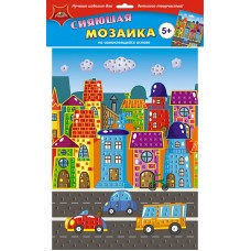 Для творчества Мозаика  самокл. сияющая  из мягк. пластика, А3 