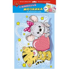 Для творчества Мозаика  самокл. сияющая  из мягк. пластика,  А3 