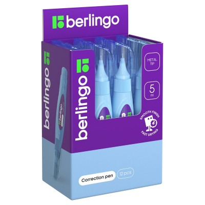 Штрих -ручка 5мл металлический наконечник Berlingo