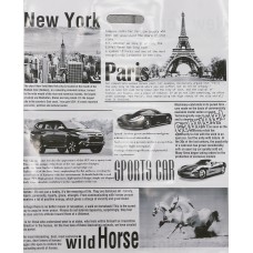 Пакет Полиэтиленовый Газета без лиц 50х60 (100) с вырубной ручкой