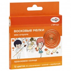Мелки восковые 12цв  