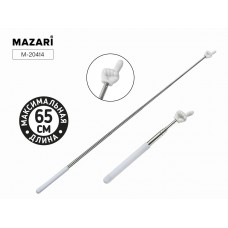 Указка телескопическая  С ПАЛЬЦЕМ, макс. длина 65 см, БЕЛАЯ, Mazari