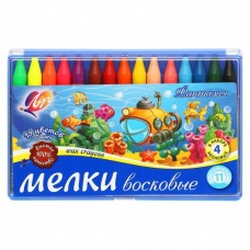 Мелки восковые 15цв. 