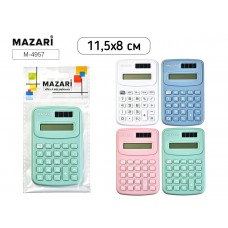 Калькулятор 8-разряд  карманный, 115х80 мм.,цвет ассорти Mazari