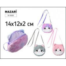 Сумочка детская  пушистая CAT, через плечо,14х12х2см Mazari