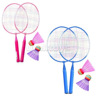 Игра   Бадминтон (2 ракетки, 2 волана)  длина ракетки 46 см. в сетке, UralToys