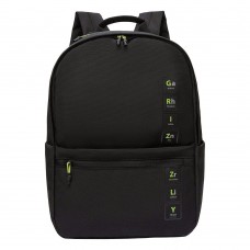 Рюкзак школьный  черный - серый,30х43х14см.объем 14,5л. Grizzly