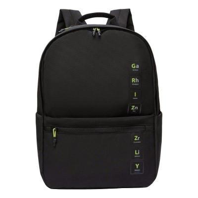 Рюкзак школьный  черный - серый,30х43х14см.объем 14,5л. Grizzly