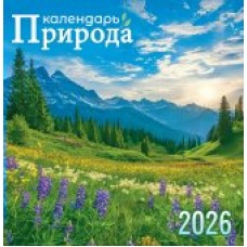 Календарь На скрепке перекидной настенный Природа. Прекрасные дали 2026 г 230х235 мм