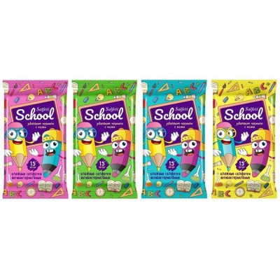 Хозтовары Салфетки  влажные 15шт 