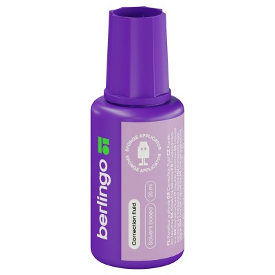 Штрих с кисточкой  20мл, на химической основе, с губчатым аппликатором Berlingo