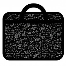 Папка с ручками А4 пласт. с рисунком на молнии,  Формулы Darvish