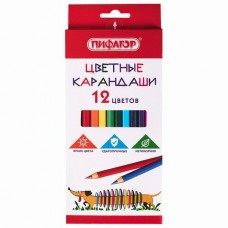 Карандаши 12цв. дерево  