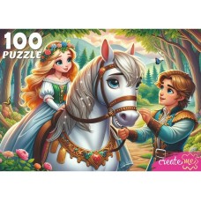  100 элементов. ПРИНЦЕССА НА ЛОШАДИ (арт. УК100-0238)