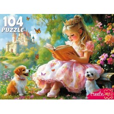  104 элемента. ПРИНЦЕССА С КНИГОЙ В САДУ (арт. УК104-6616)