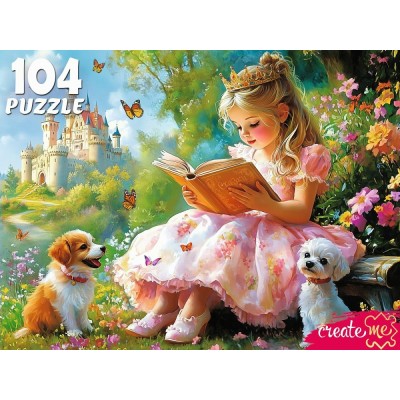  104 элемента. ПРИНЦЕССА С КНИГОЙ В САДУ (арт. УК104-6616)