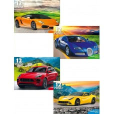  12 элементов. КРУТЫЕ АВТОМОБИЛИ (Арт. П12-1555)