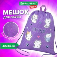 Мешок для обуви   KIDS, с петлей,42х34 см, 
