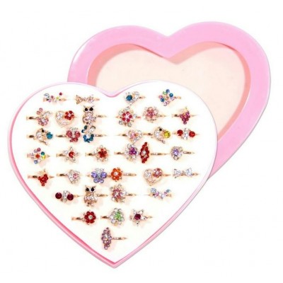 Кольцо детское  сувенирное, люкс металл,Ассорти Альянс