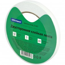 Скотч 12мм.*5м. двусторонний (клейкая лента)на вспененной основе, 1мм. OfficeSpace
