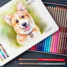 Карандаши 30цв. профессиональные на масляной основе , GrafArt PRO, метал. упак. Малевич