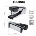 Степлер №24/6+26/6  Technic 25л, хром,металлический, 25 л. Hatber