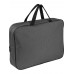 Папка с ручками А4 на молнии( папка менеджера) СЕРАЯ , внут.карман, 350х265x45мм. 