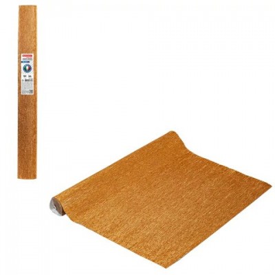 Бумага для творчества гофрированная  180 г/м2 (ИТАЛИЯ) , 50х250 см, медная (808), 