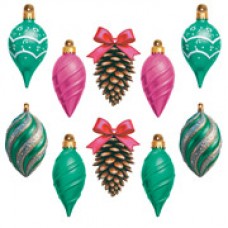 Украшение  Новогодние игрушки (набор 10 шт, 5 видов) 150х123 мм