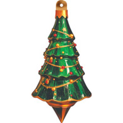Украшение двухсторонняя Елочная игрушка 55х130 мм