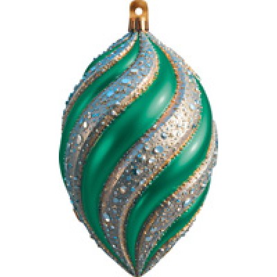 Украшение двухсторонняя Елочная игрушка 85х155 мм