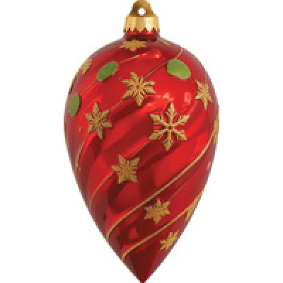 Украшение двухсторонняя Елочная игрушка 80х150 мм