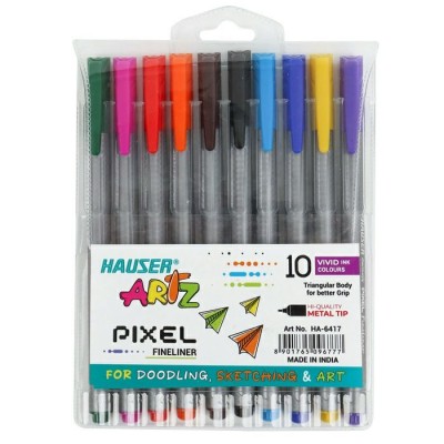 Ручка капиллярная набор 10шт.линеры 