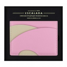 Картхолдер иск.кожа  для пластиковых карт, РОЗОВЫЙ, 105x75 мм,1 отд.3 кармана, фигурная вырубка, запаянный край, подкладка Феникс