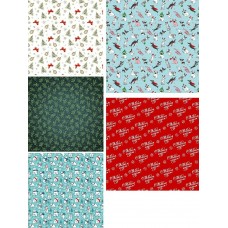 Упаковочная бумага Глянцевая  С Новым годом! Ассорти 70х100см