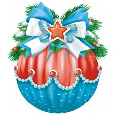 Украшение Шарик 150х150 мм