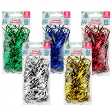 Новый год Дождик  новогодний, ширина 10 см,длина 1,5 м, ассорти 5 цветов, Золотая сказка