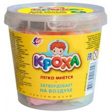 Глина для лепки 4 цвета Кроха , с формочками(легко мнется,затвердевает на воздухе) Луч