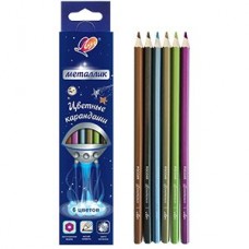 Карандаши 6цв. дерево 