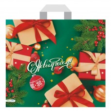 Пакет полиэтиленовый Новогодние подарки НГ 58х50 (65)  ручка петля