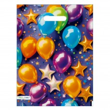 Пакет Полиэтиленовый Разноцветные шарики 30х40 (60 мкм) с вырубной ручкой