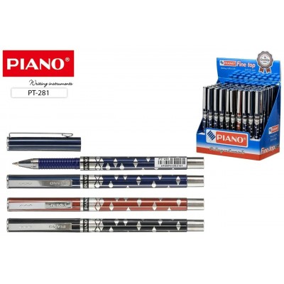 Ручка шариковая синяя на масляной основе,цветной пластиковый корпус,0,7mm. BASIR