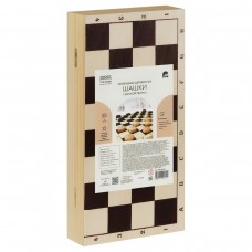 Игра настольная  Шашки, деревянные ,с деревянной доской 29*29см. ТРИ СОВЫ