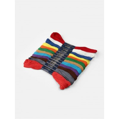 Для творчества Нитки  мулине, хлопок 8±1м.,набор 12 цветов TEIRA