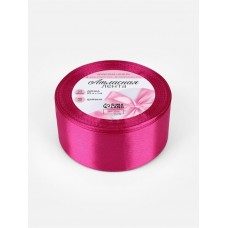 Для творчества Лента атласная №27 40мм*25±1ярд(23м±1м) ярко-розовый Арт Узор