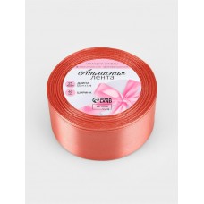 Для творчества Лента атласная №263(163) 40мм*25±1ярд(23м±1м) жёлто-розовая Арт Узор