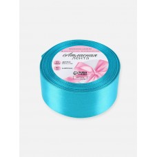 Для творчества Лента атласная №47 40мм*25±1ярд(23м±1м) бирюзовый Арт Узор