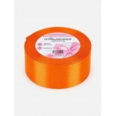 Для творчества Лента атласная №25(24) 40мм*25±1ярд(23м±1м) ярко-оранжевый Арт Узор