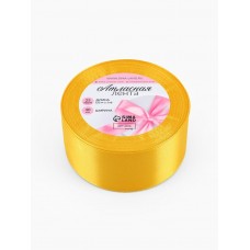 Для творчества Лента атласная №16 40мм*25±1ярд(23м±1м) жёлтый Арт Узор